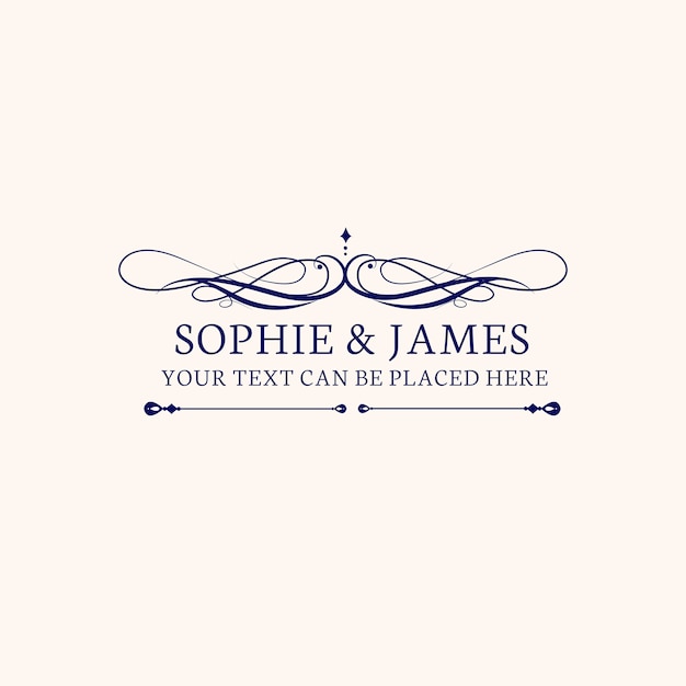 Wedding invitation emblem