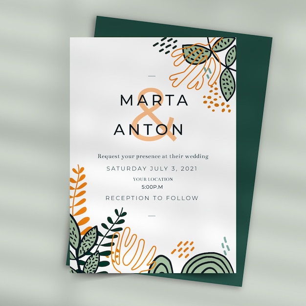 Wedding invitation style