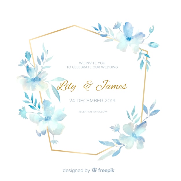 Wedding invitation template