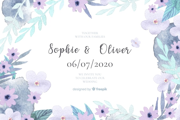 Wedding invitation template