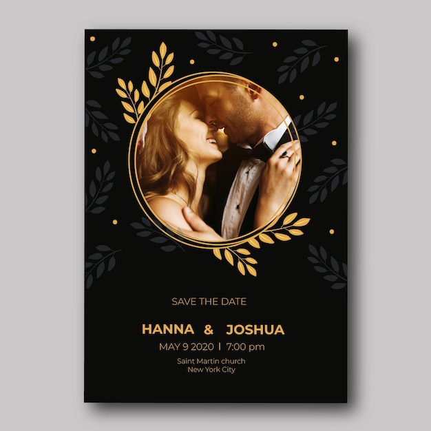 Wedding invitation template