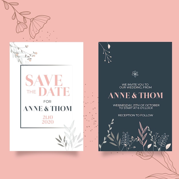 Wedding invitation template