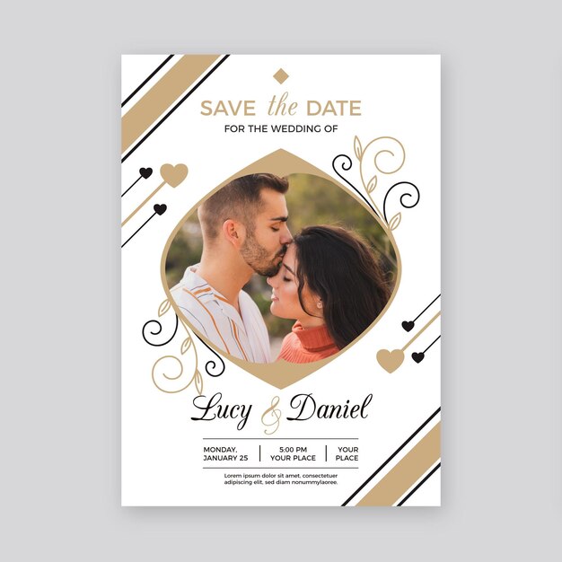 Wedding invitation template