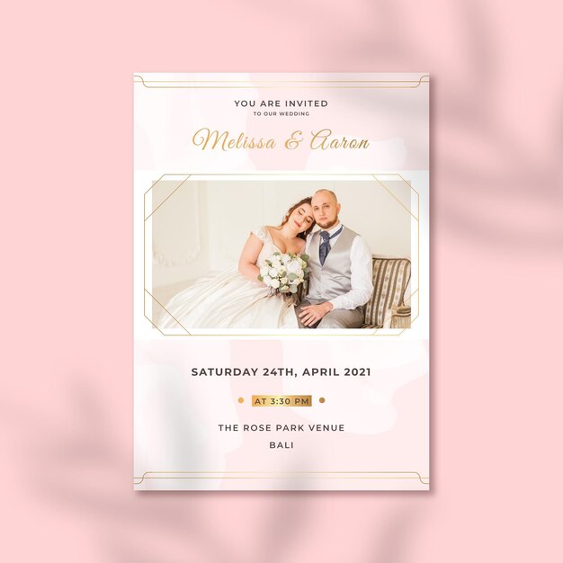 Wedding invitation template