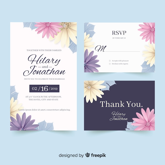 Wedding invitation template