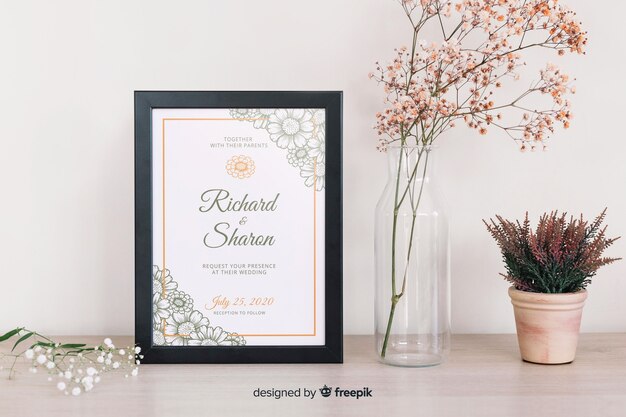 Wedding invitation template