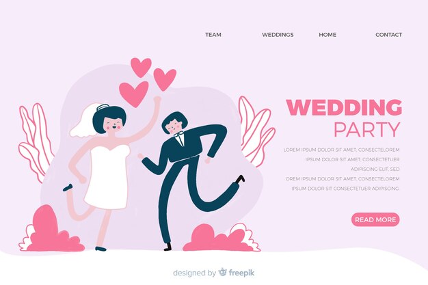 Wedding landing page