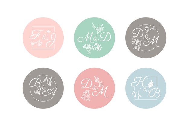 Wedding monogram pack