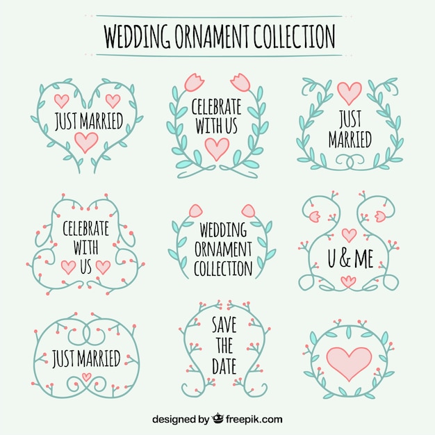 Wedding ornaments with lovely style