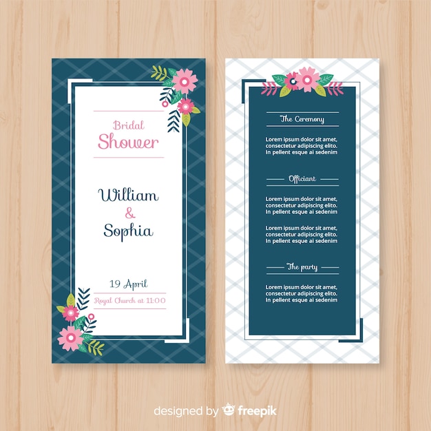 Wedding program