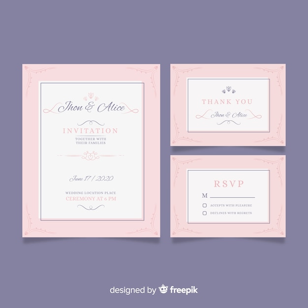 Wedding rsvp card