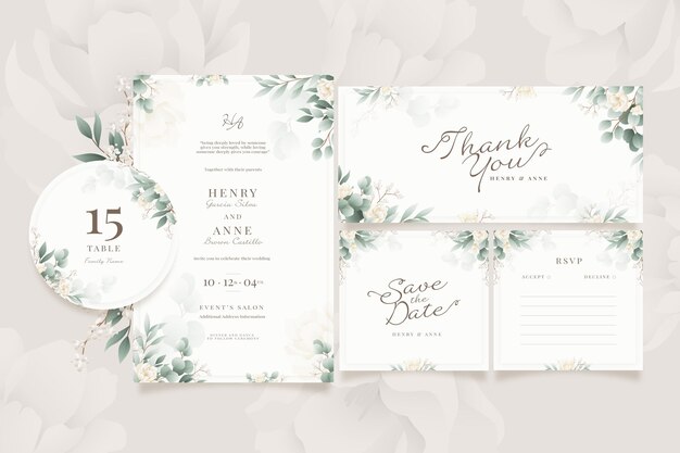 Wedding stationery  pack