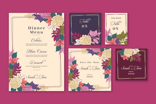 Wedding Stationery Templates