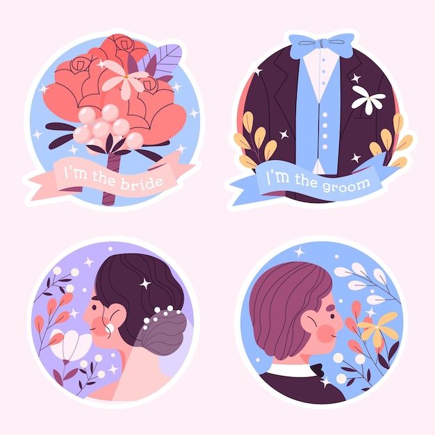 Wedding stickers collection