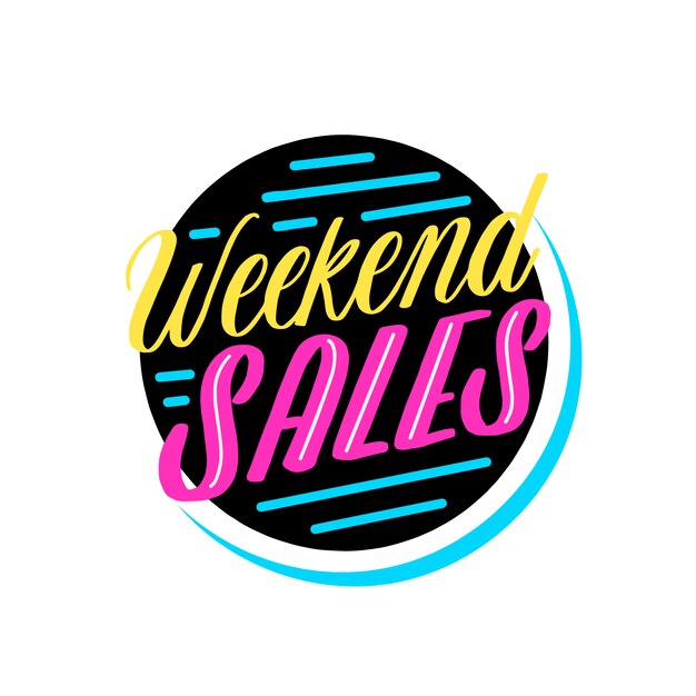 Weekend sales badge