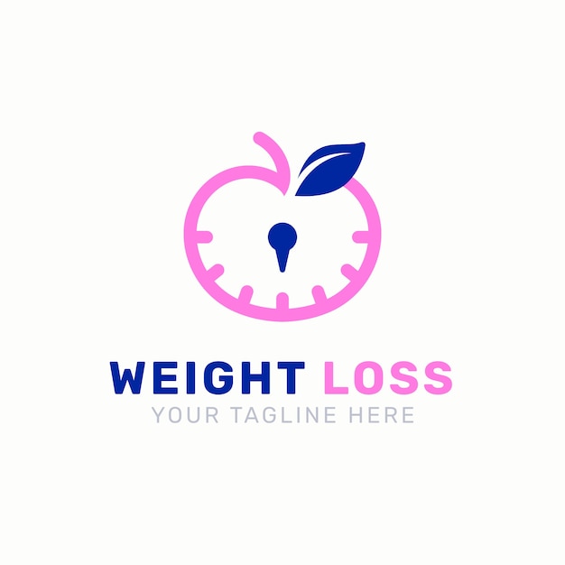 Weight loss logo design template