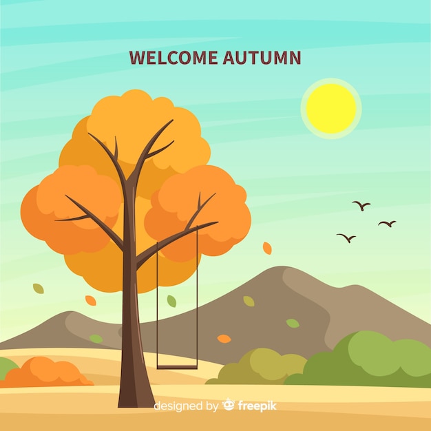 Welcome autumn background