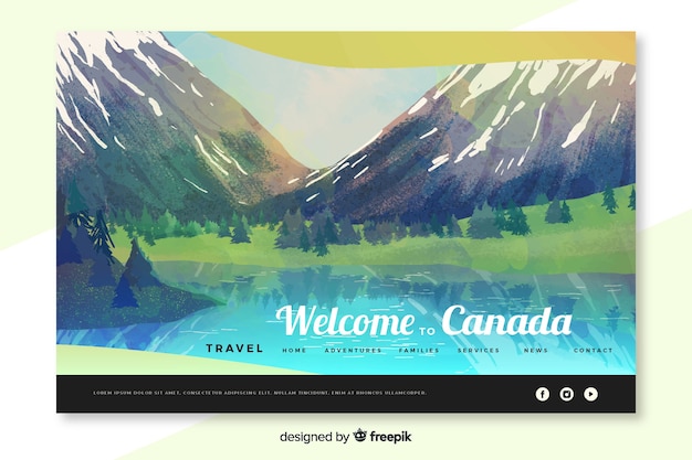 Welcome to canada landing page