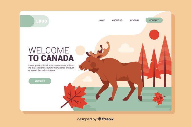 Welcome to canada landing page