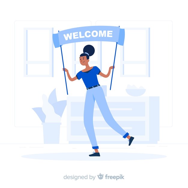 Welcome Concept illustration