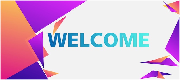 Welcome gradient Banner