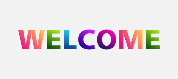 Welcome gradient Banner