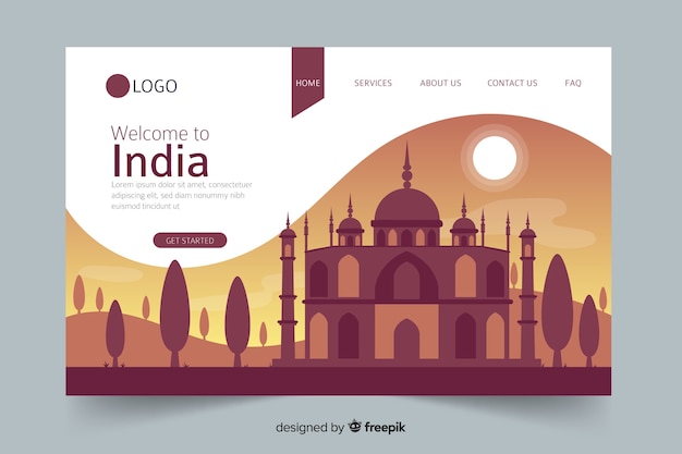 Welcome to india landing page