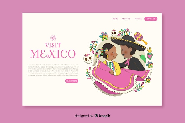 Welcome to mexico landing page