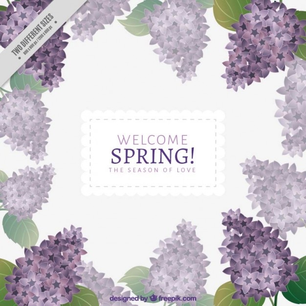 Free Vector welcome spring background