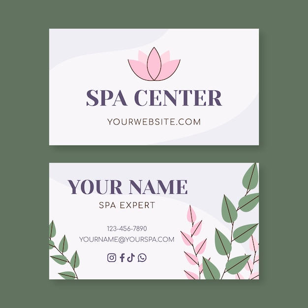 Wellness  business card template