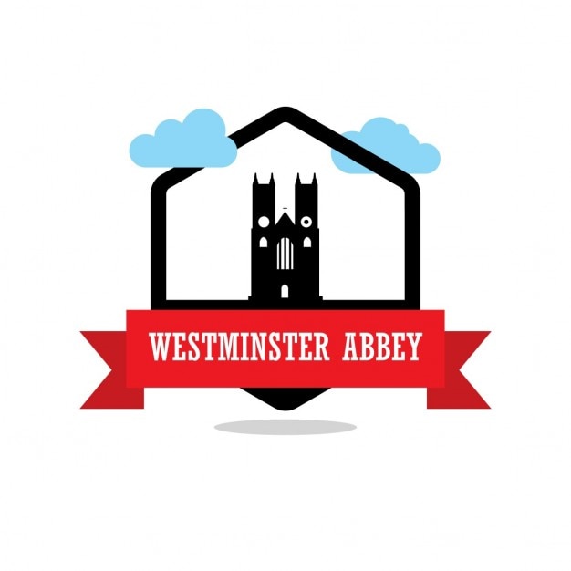 Free Vector westminster abbey, silhouette