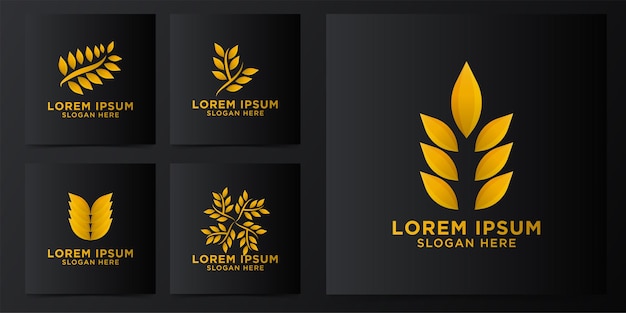 Wheat grain logo