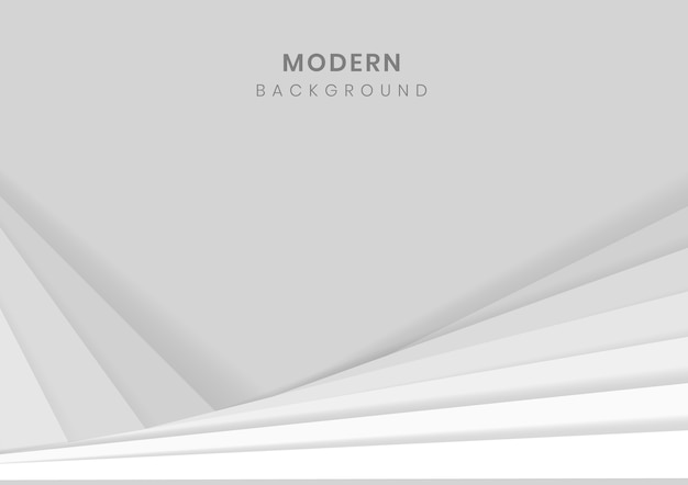 White 3D geometric modern background