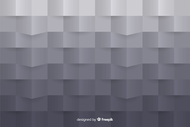 White 3d paper style background