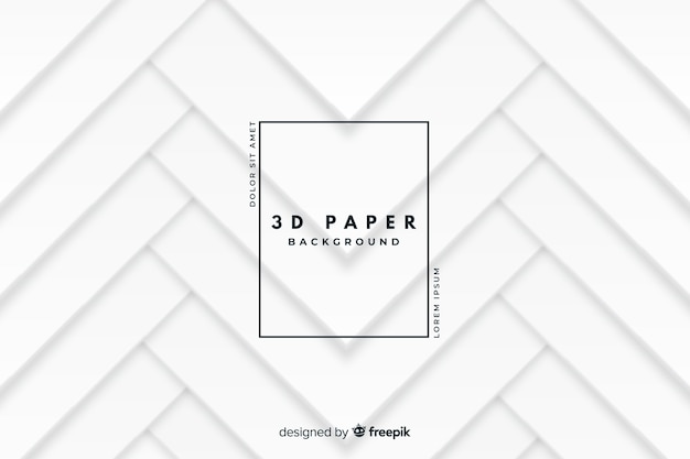 White 3d paper style background