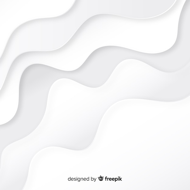 White 3d paper style background