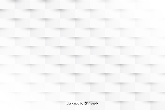 Free vector white 3d paper style background