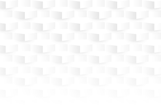 Free Vector white abstract background in 3d paper style