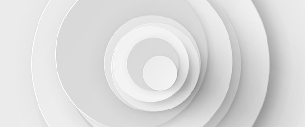 Free Vector white abstract background with circular layers