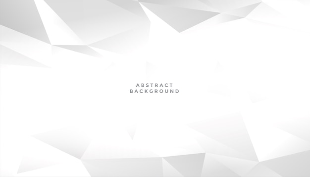 White abstract geometric shape background design