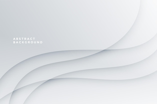 White abstract with wave lines design