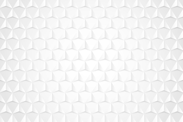 Free Vector white background in 3d paper style