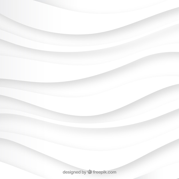 Free vector white background waves