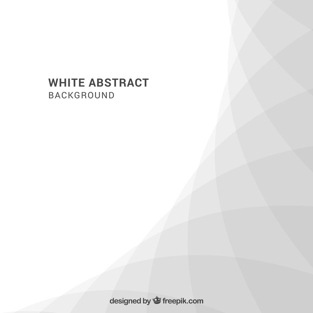 White background with abstract design