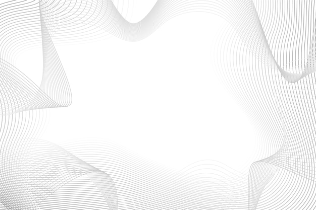 White background with abstract lines copy space