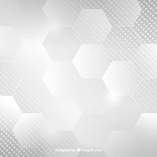 Free Vector white background with abstract shapes