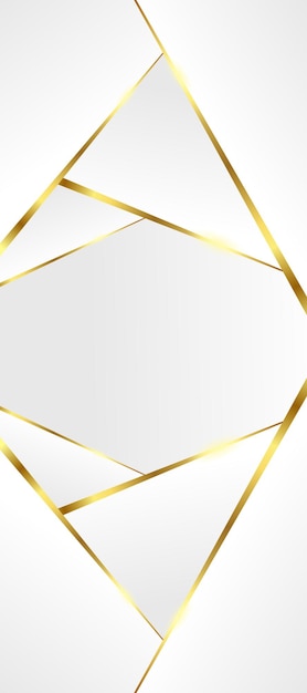 White background with geometric golden lines