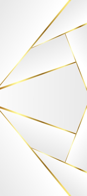 White background with geometric golden lines