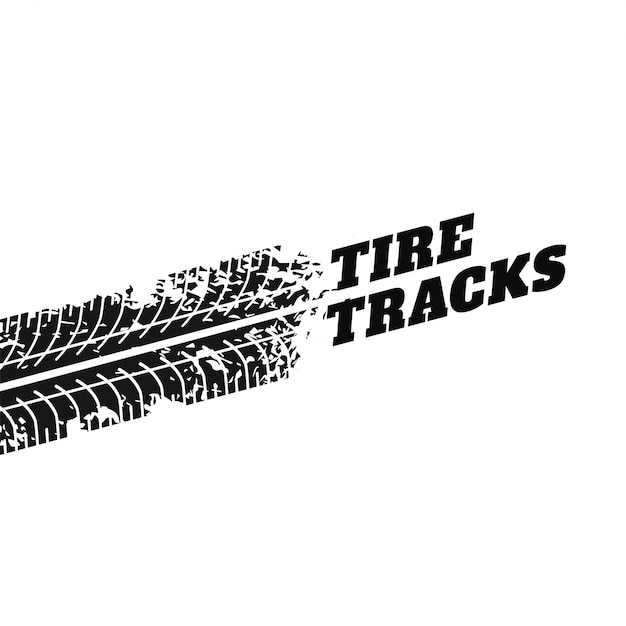 white background with tire track impression