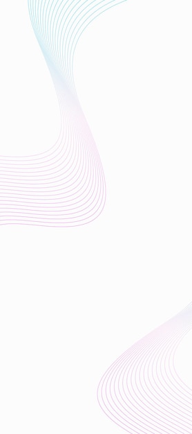 Free vector white background with wavy line